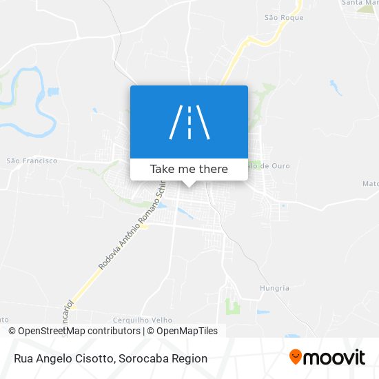 Mapa Rua Angelo Cisotto