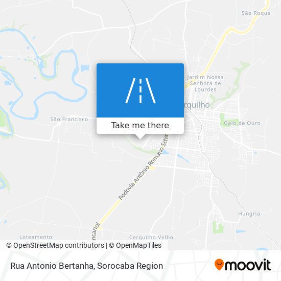 Rua Antonio Bertanha map