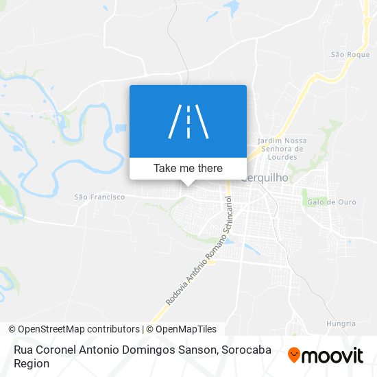 Rua Coronel Antonio Domingos Sanson map