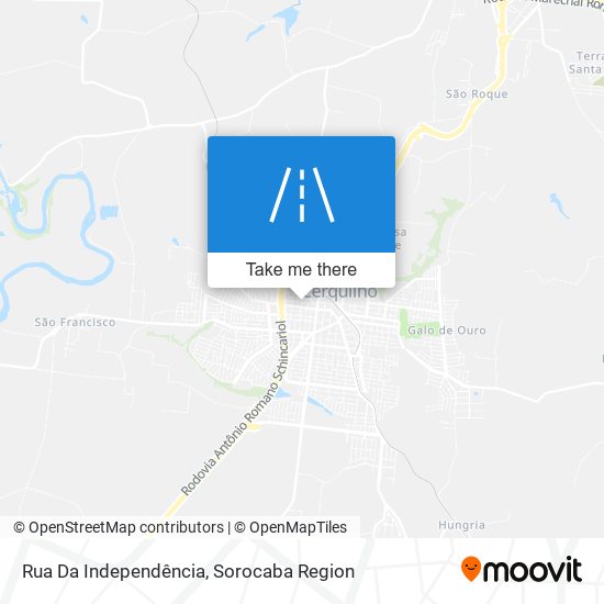 Rua Da Independência map