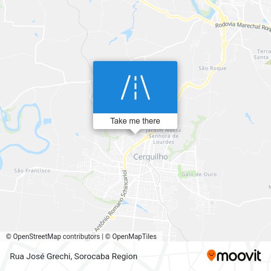 Rua José Grechi map