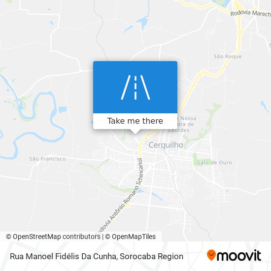 Mapa Rua Manoel Fidélis Da Cunha