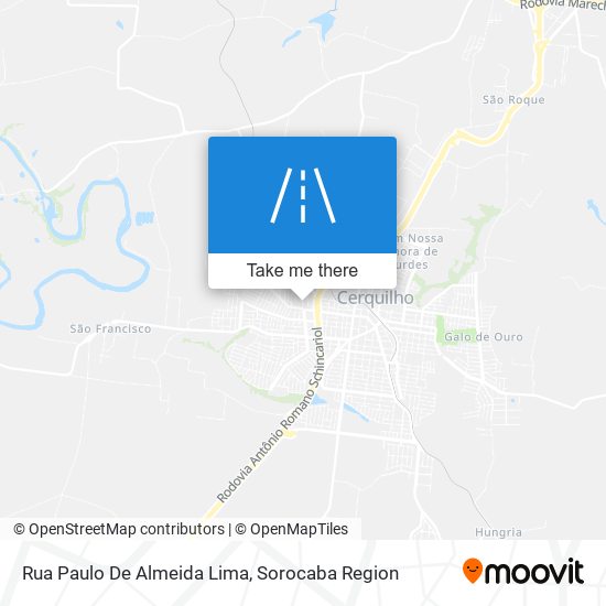 Mapa Rua Paulo De Almeida Lima