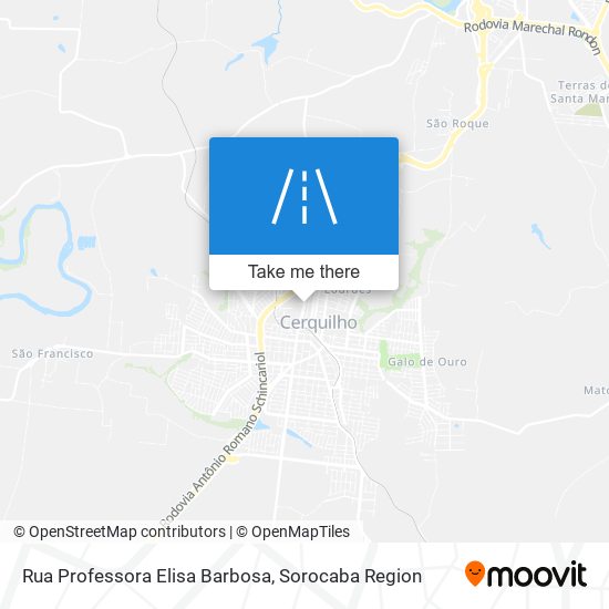 Rua Professora Elisa Barbosa map