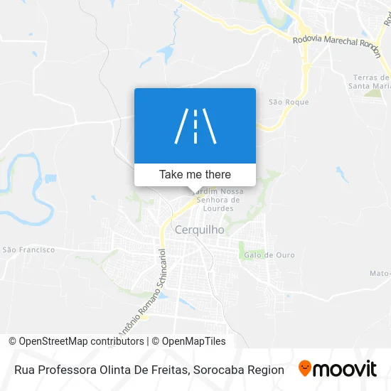 Rua Professora Olinta De Freitas map