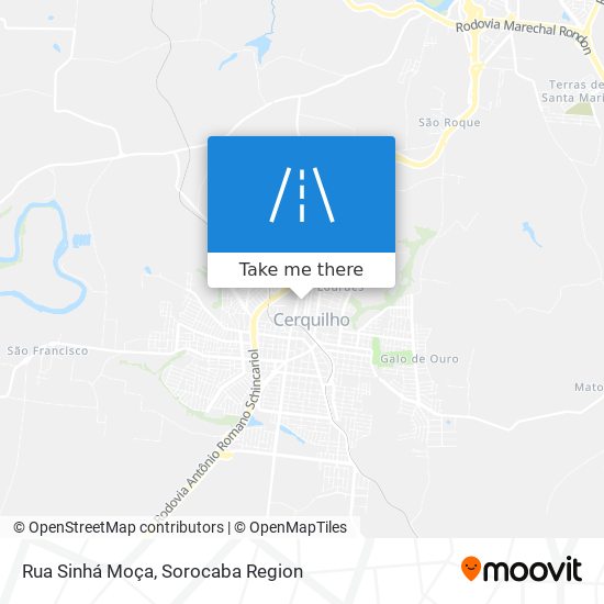 Rua Sinhá Moça map