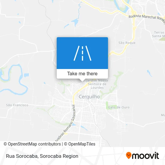 Rua Sorocaba map