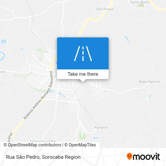 Rua São Pedro map