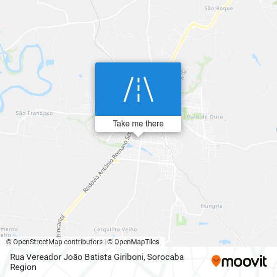 Rua Vereador João Batista Giriboni map