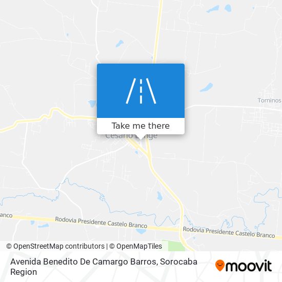 Avenida Benedito De Camargo Barros map