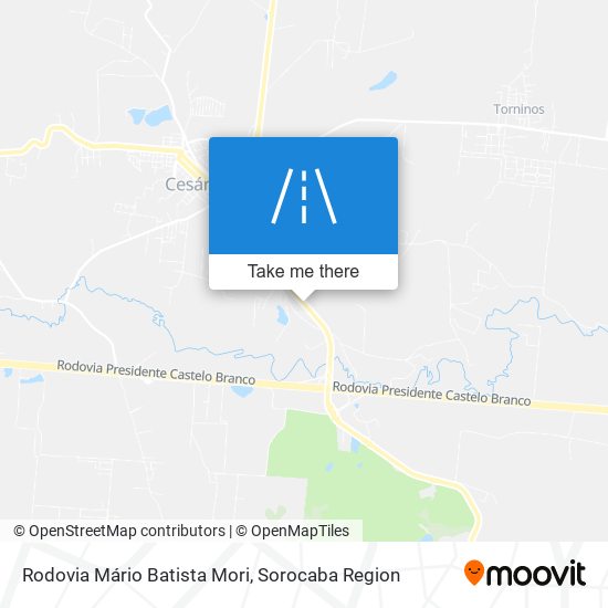 Rodovia Mário Batista Mori map