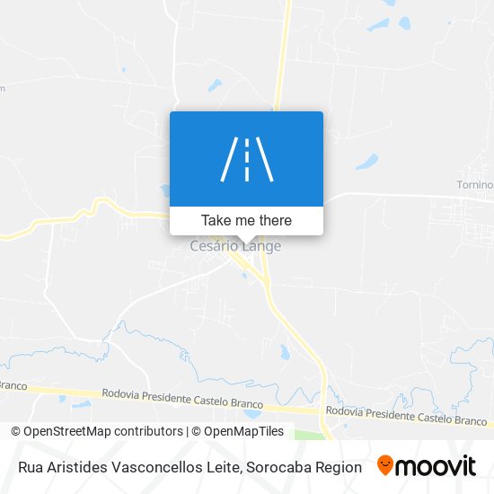 Mapa Rua Aristides Vasconcellos Leite