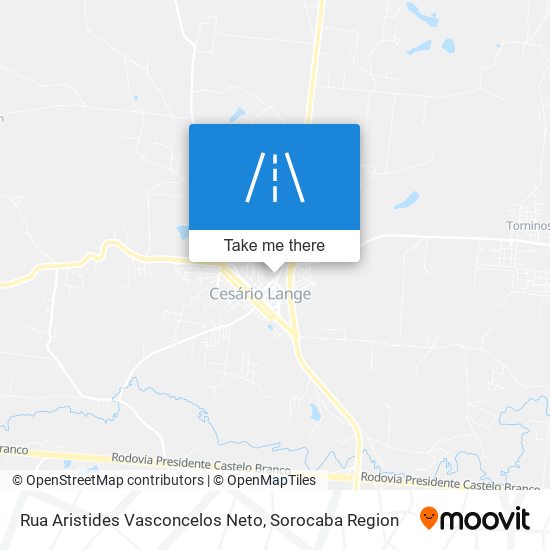 Mapa Rua Aristides Vasconcelos Neto