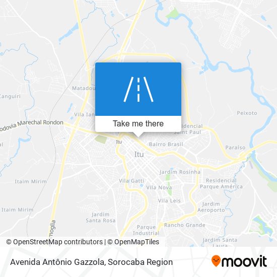 Avenida Antônio Gazzola map
