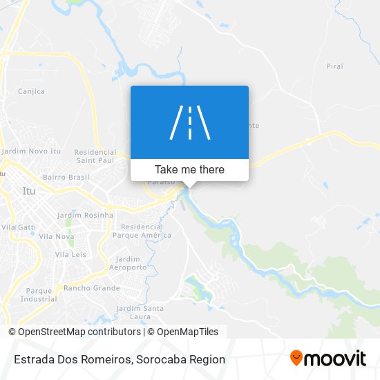 Estrada Dos Romeiros map