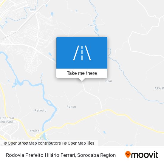 Rodovia Prefeito Hilário Ferrari map