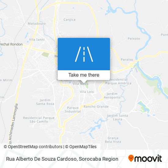Mapa Rua Alberto De Souza Cardoso