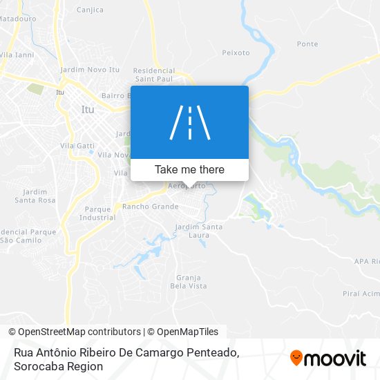 Mapa Rua Antônio Ribeiro De Camargo Penteado