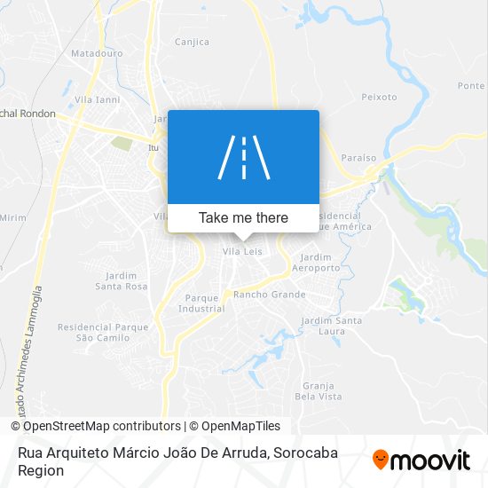 Mapa Rua Arquiteto Márcio João De Arruda
