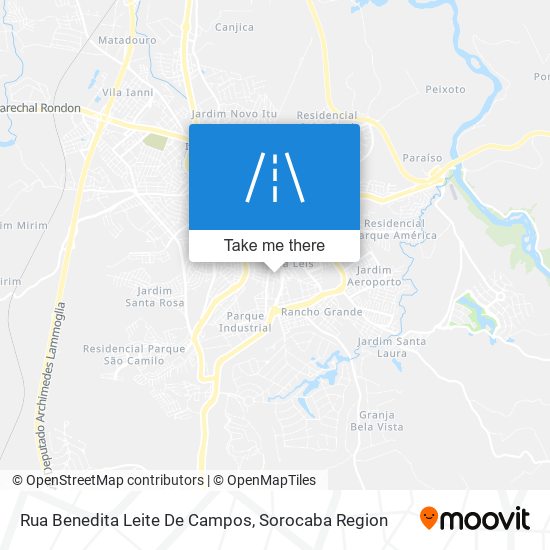 Mapa Rua Benedita Leite De Campos