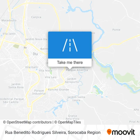 Rua Benedito Rodrigues Silveira map