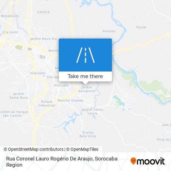 Mapa Rua Coronel Lauro Rogério De Araujo