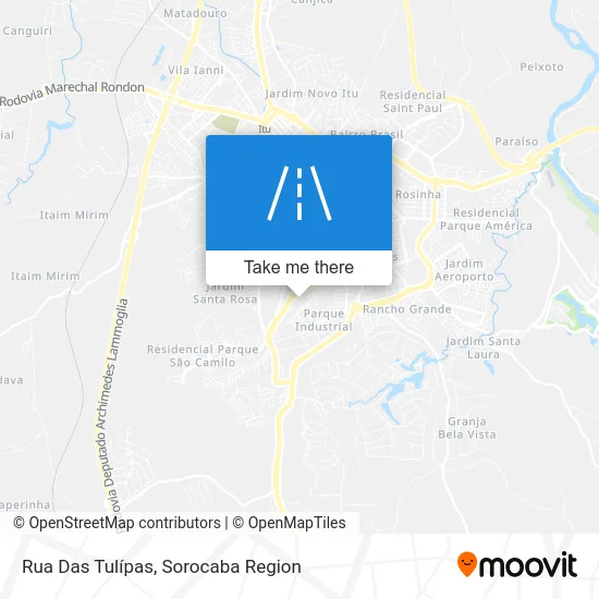 Rua Das Tulípas map
