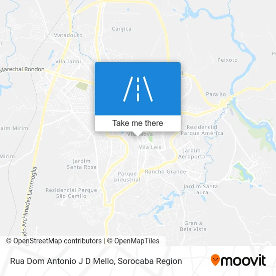 Rua Dom Antonio J D Mello map