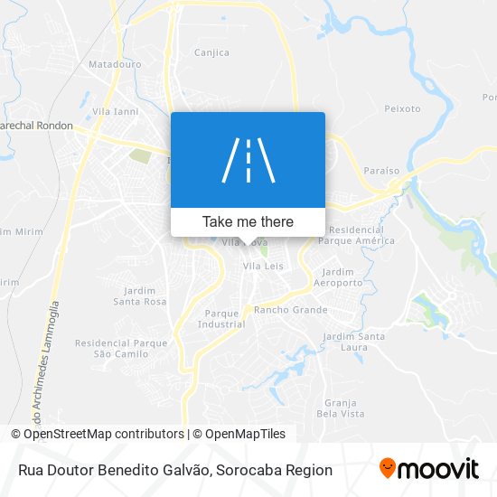 Rua Doutor Benedito Galvão map