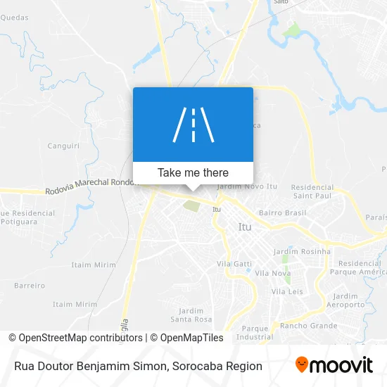 Rua Doutor Benjamim Simon map