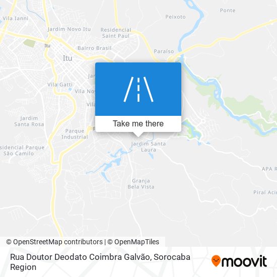 Mapa Rua Doutor Deodato Coimbra Galvão