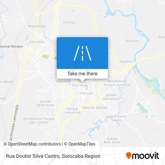 Rua Doutor Silva Castro map