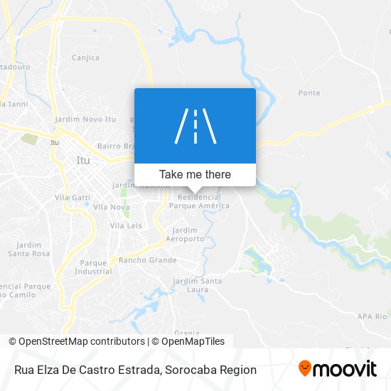 Mapa Rua Elza De Castro Estrada