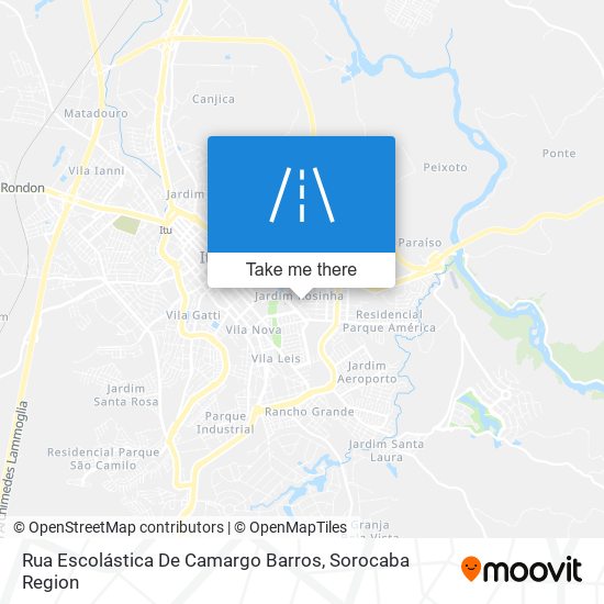 Mapa Rua Escolástica De Camargo Barros