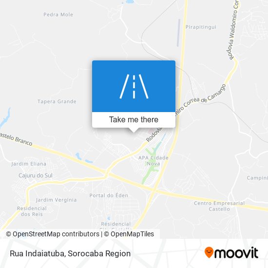 Mapa Rua Indaiatuba