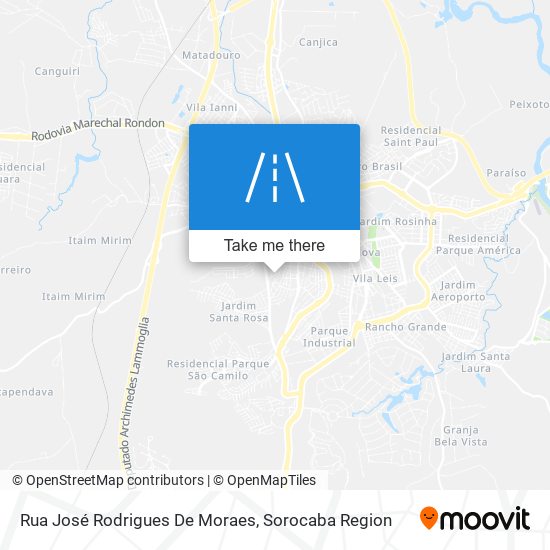 Mapa Rua José Rodrigues De Moraes