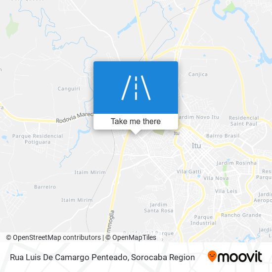 Mapa Rua Luis De Camargo Penteado