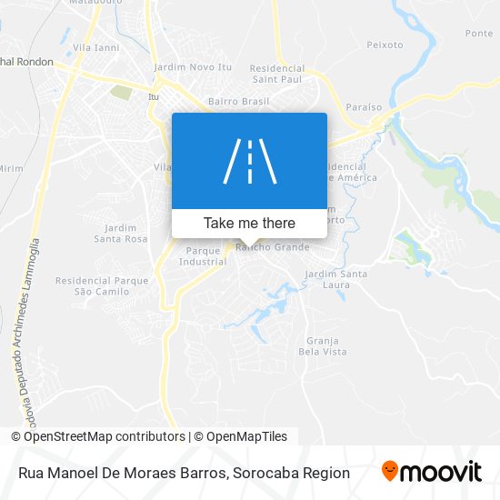 Mapa Rua Manoel De Moraes Barros