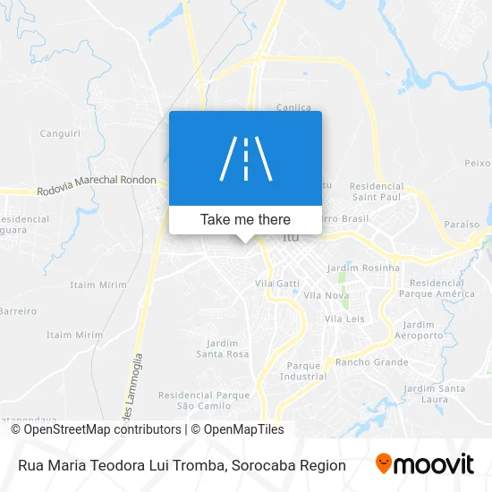Rua Maria Teodora Lui Tromba map