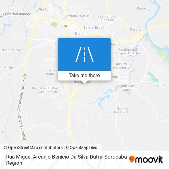 Rua Miguel Arcanjo Benício Da Silva Dutra map