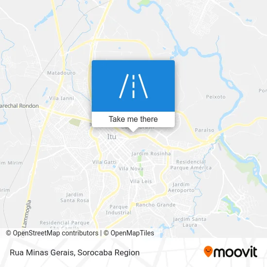 Rua Minas Gerais map