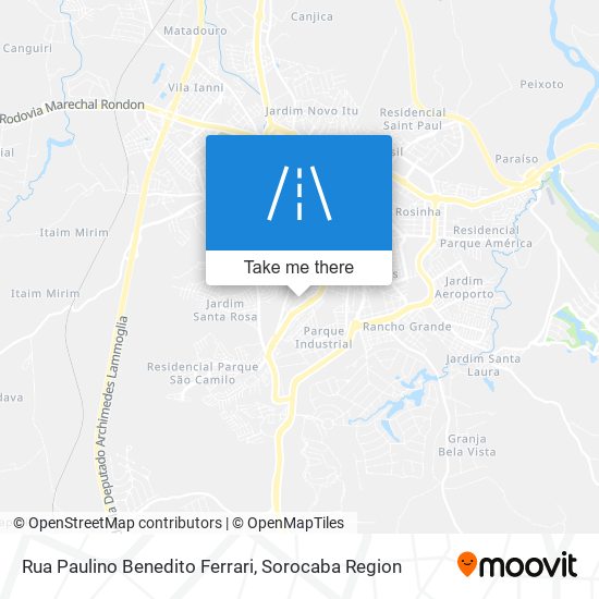 Rua Paulino Benedito Ferrari map