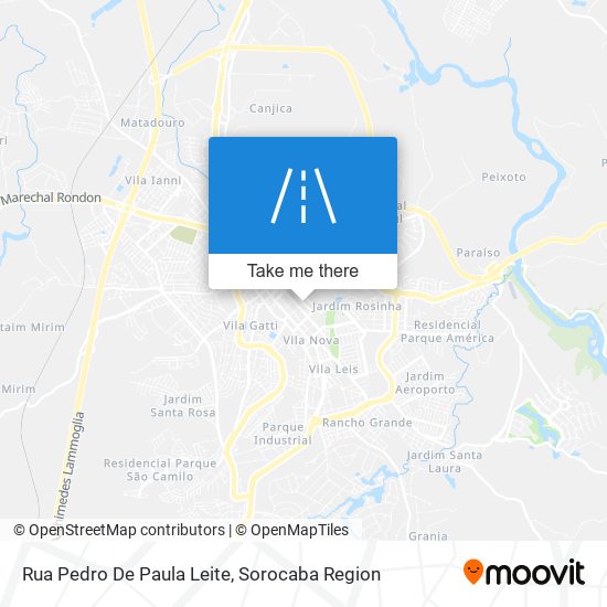Mapa Rua Pedro De Paula Leite