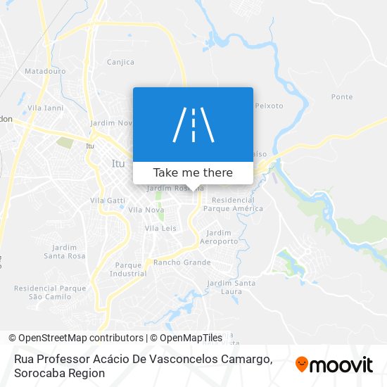 Rua Professor Acácio De Vasconcelos Camargo map