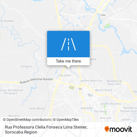 Rua Professora Clelia Fonseca Lima Steiner map