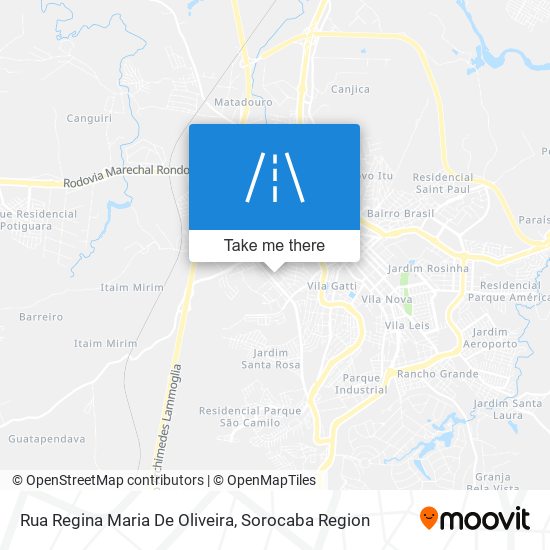 Rua Regina Maria De Oliveira map