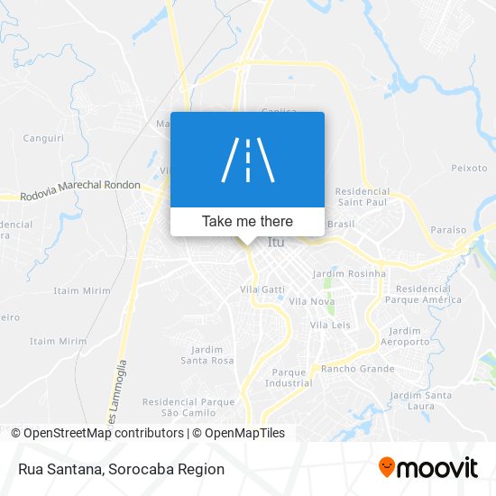 Rua Santana map