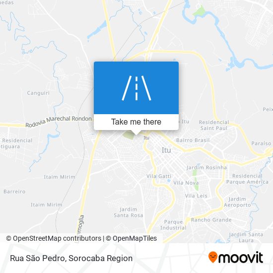 Rua São Pedro map