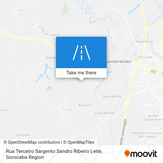 Rua Terceiro Sargento Sandro Ribeiro Leite map
