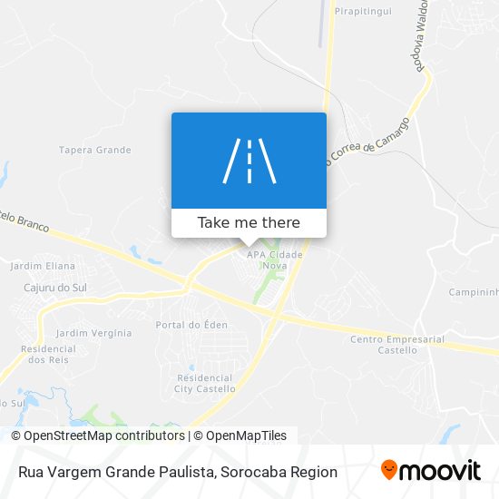 Rua Vargem Grande Paulista map